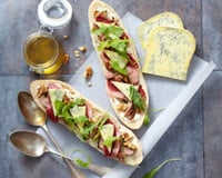 Tartine au Bleu et aux deux canards