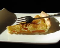 Tarte abricots, poires façon thym