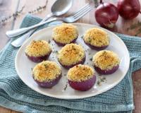 Oignons gratinés au parmesan