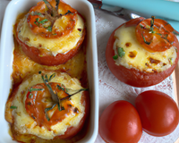 Tomates soufflées au gruyère