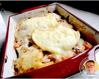 Il fait très froid, il est temps de se réchauffer : Une bonne tartiflette mais avec des légumes.