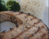 Darne de saumon grillée