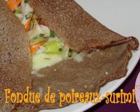 Une galette originale où le surimi remplace le saumon. Un délice!