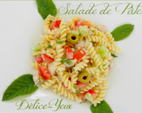La salade de pâtes, thon et menthe...