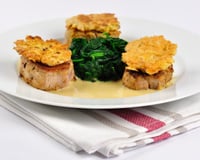 Tournedos de filet mignon de porc à la moutarde forte