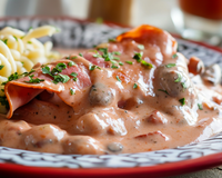 Jambon à la sauce tomate