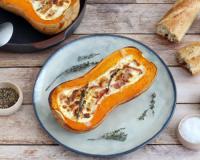 Butternut rôti au jambon et fromage de chèvre : la recette réconfortante idéale pour ce week-end