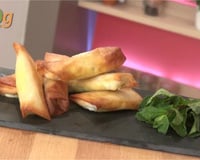 Brick au chèvre et à la menthe