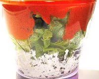 Gaspacho de tomates au chèvre