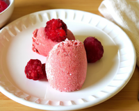 Glace onctueuse à la framboise