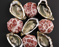 Huîtres Marennes Oléron et crépinette