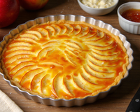 Tarte aux pommes et mascarpone