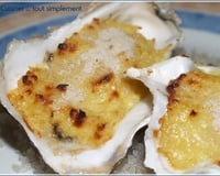 Huitres gratinées au Parmesan et Curry
