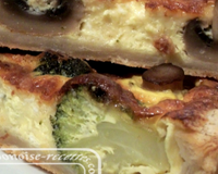 Quiche de brocolis champignons
