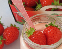 Yaourt fondant à la fraise