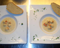 Noix de saint-jacques à la crème de coco