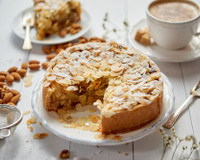 Gâteau léger aux pommes et amandes