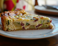Clafouti aux courgettes et au chèvre