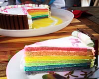 Gâteau arc en ciel