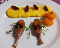 Aiguillettes de canard à la purée de kumquat