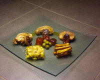 Rôti de dinde et ses légumes caramélisés