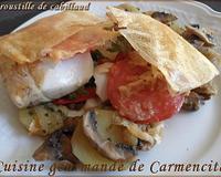 Une recette légère, goûteuse, savoureuse avec un coté croustillant, un régal.