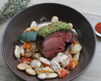 Filet d'agneau en croûte d'herbes