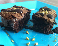Gâteau au chocolat et à la pistache
