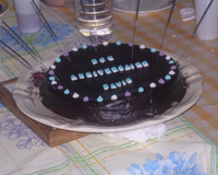 Gâteau au chocolat noir, goût corsé