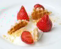 Tarte au citron aux gaufrettes jules destrooper et fruits rouges