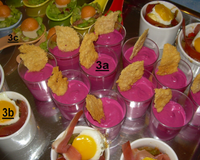 Mousse de betterave, tuile au parmesan