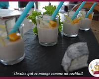 Une verrine sympathique qui se mange et boit à la paille ! Une verrine riche en goût qui surprendra vos invités.