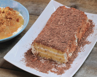 Cake anti-gaspi chantilly & chocolat