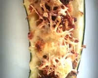 Courgette farcie au chorizo