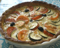 Tarte courgettes-tomates
