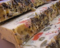 Terrine aux petits légumes et au basilic