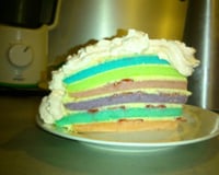 Gâteau arc en ciel