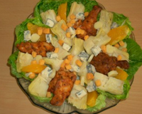 Une salade sucrée/salée et fromagère!