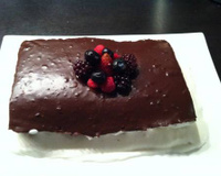 Bouchées framboises ganache noire