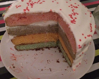 Gâteau arc en ciel