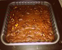 Brownie pomme, caramel et pépites de chocolat