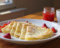 Crêpes à l'eau légères et faciles