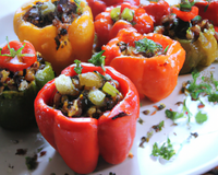 Poivrons farcis aux petits légumes