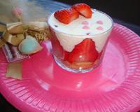 Un fraisier bien frais, avec de la mascarpone, un délicieux biscuit et une chantilly maison !