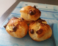 Chouquettes aux pépites de chocolat