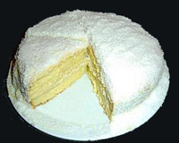 Gâteau mon blanc noix de coco et citron vert