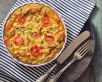 Quiche aux courgettes et aux tomates cerises