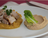 Rôti de porc et sa purée