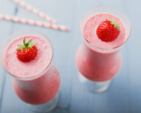 Milkshake vanille fraise