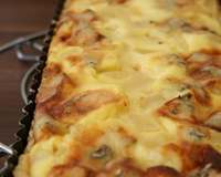 L'association poires et bleu en tarte.